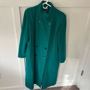 Vintage Forecaster of Boston Women's 11/12 Wool Trench Coat.